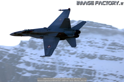 2005-10-12 Axalp Shooting Range 0446 - FA-18C Hornet